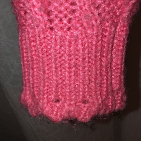 H&M Divided XS Cable Knit Pink Crewneck Pullover Sweater - Picture 6 of 11